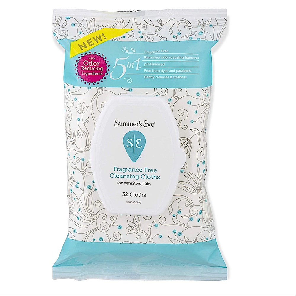 Summers Eve Sensitive Skin Fragrance Free Feminine Cleansing Cloths